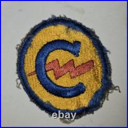 US Army WW2 Military Constabulary Patch Shoulder Tab Red Border Early Occupation