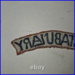 US Army WW2 Military Constabulary Patch Shoulder Tab Red Border Early Occupation