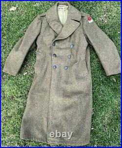 /US Army ww2 Wool Coat 40 L, 2nd Army patch, 1940s