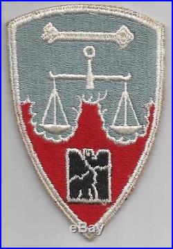 US Made Original US Army Nuremberg War Crime Trials Staff Patch Inv# F570