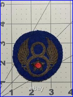 US Made WW 2 US Army 8th Air Force Bullion Wool Patch Inv# K6547