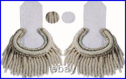 US Navy Epaulettes Shoulder WWII WW1 French Air Force Shoulder Board with Fringe