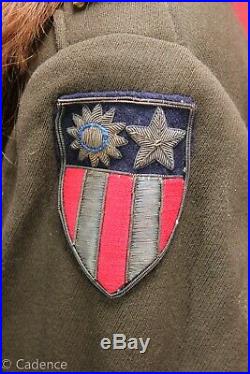 US WW2 AAC Army Air Corps Force Tailor Made CBI Ike Jacket Bullion Patch J141