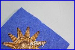 US WW2 Army 40th Infantry Division Gold Bullion on Wool Felt Patch. OA231