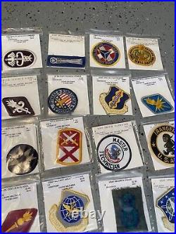 U. S. Military Army, Af, Usmc, Navy Unit+rank Patches Lot Vintage