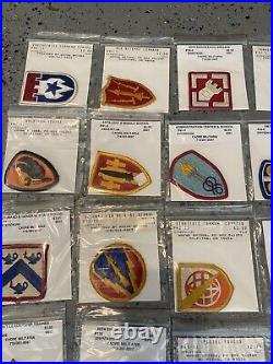 U. S. Military Army, Af, Usmc, Navy Unit+rank Patches Lot Vintage