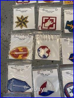 U. S. Military Army, Af, Usmc, Navy Unit+rank Patches Lot Vintage