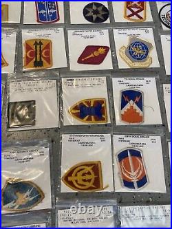 U. S. Military Army, Af, Usmc, Navy Unit+rank Patches Lot Vintage