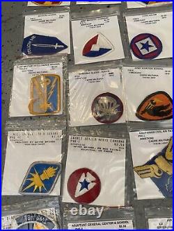 U. S. Military Army, Af, Usmc, Navy Unit+rank Patches Lot Vintage