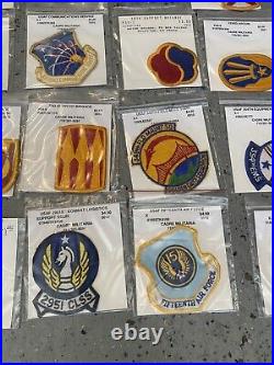 U. S. Military Army, Af, Usmc, Navy Unit+rank Patches Lot Vintage