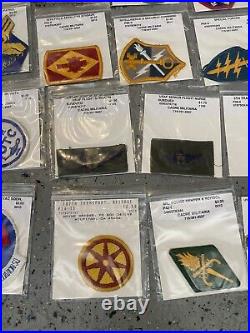 U. S. Military Army, Af, Usmc, Navy Unit+rank Patches Lot Vintage