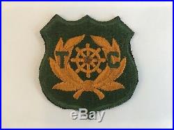 Ultra Rare WW2 Era US Army Transportation Corps Military Patch Mint & Stamped