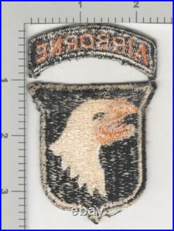 Unique Eye Placement WW 2 US Army 101st Airborne Division Patch & Tab Inv# K3971