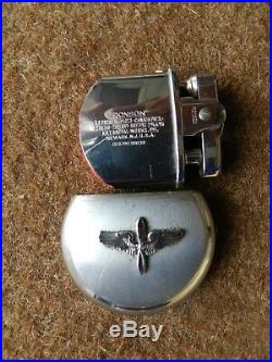 Us Army Air Corp Aviation Cadet Usaaf Force Ww Ii, Ronson Lighter, Rare