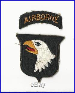 Us Army Patch 101st Airborne Division Seperate Tab Original Wwii