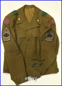 Us Wwii Ike Jacket Bullion 5th Army & IX Corps Patches