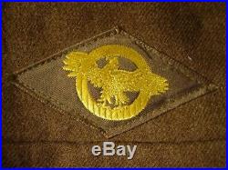 VINTAGE WWII US ARMY IKE EISENHOWER UNIFORM JACKET With METALS & PATCHES SZ 40S