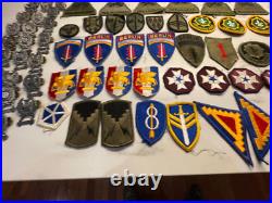VTG US Army Military Patch pins Buttons Mixed Lot over 258 WWII Korea Vietnam