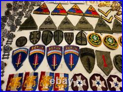 VTG US Army Military Patch pins Buttons Mixed Lot over 258 WWII Korea Vietnam