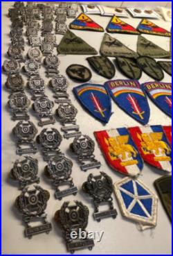 VTG US Army Military Patch pins Buttons Mixed Lot over 258 WWII Korea Vietnam