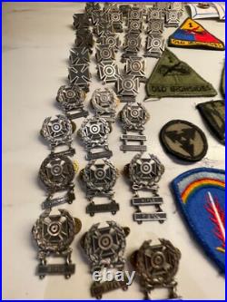 VTG US Army Military Patch pins Buttons Mixed Lot over 258 WWII Korea Vietnam