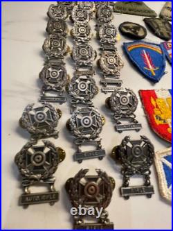 VTG US Army Military Patch pins Buttons Mixed Lot over 258 WWII Korea Vietnam