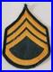 VTG WWII US ARMY MILITARY GUNERY SERGEANT Wool RANK Patch Insignia AUTHENTIC 4
