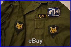 VTG WWII US Army Military Shirt Specialist Flying Tiger 2nd Corps Patch Stencil