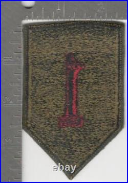 Variation #11 British Made WW 2 US Army 1st Infantry Division Patch Inv# K0108
