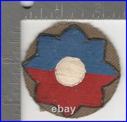 Variation #18 Taylor Made WW 2 US Army 9th Infantry Div Bullion Patch Inv# K0499