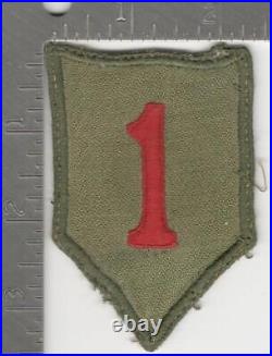 Variation #18 WW 2 US Army 1st Infantry Division Silk Patch Inv# K0116