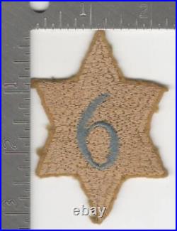 Variation #29 WW 1 US Army 6th Division French Made Wool Patch Inv# K0531