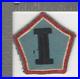 Variation#5 British Made WW 2 US Army 1st Army Group Black Back Patch Inv# K0605