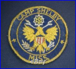 Very RARE WWII Era CAMP SHELBY Mississippi Twill Patch U. S. Army 442nd WAC