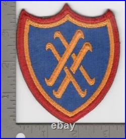 Very Rare Reversed WW 2 US Army 20th Corps Patch Inv# N1947