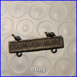Very Rare U. S. Army Submarine Mines Qualification Q Bar Marksmanship Badge Very Rare U. S. Army Submarine Mines Qualification Q Bar Marksmanship Badge