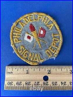 Very Rare WWII Philadelphia PA U. S. Army Signal Depot Shoulder Patch SSI Corps