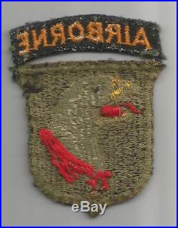 Vet Altered Bloody Type 6 US Army 101st Airborne Patch Greenback & Tab Inv# G383