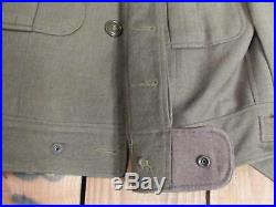 Vintage 1940s US Army Air Forces Wool Field Jacket WWII Wings Patch 34 Military