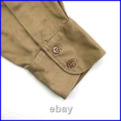 Vintage 1940s US army 37th Buckeye Division Sergeants L dress shirt SSI patch