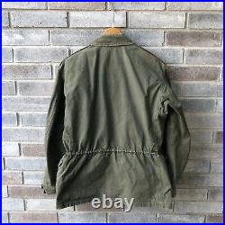 Vintage 1940s WW2 U. S. Army M-1943 Field Jacket M43 Sz 34S With Patch Dated 1948