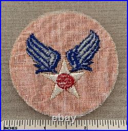 Vintage 1940s WWII US UNITED STATES Army Air Force PATCH Reverse Color Badge