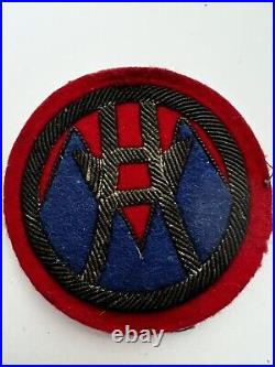 Vintage Bullion Theater Made US Army Log Command Patch