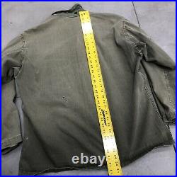 Vintage HBT jacket WW2 13 Star Buttons P41 M43 US Army Size 44 L / XL Patches