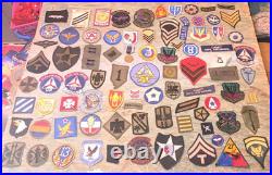 Vintage Lot 80 Military Patches WW2 Vietnam Korea Germany Army America 40s -60s
