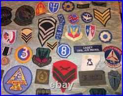 Vintage Lot 80 Military Patches WW2 Vietnam Korea Germany Army America 40s -60s