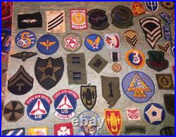 Vintage Lot 80 Military Patches WW2 Vietnam Korea Germany Army America 40s -60s