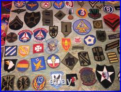 Vintage Lot 80 Military Patches WW2 Vietnam Korea Germany Army America 40s -60s