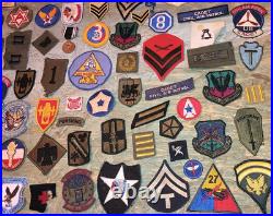 Vintage Lot 80 Military Patches WW2 Vietnam Korea Germany Army America 40s -60s