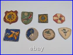 Vintage Lot of 8 WW2 US Army Insignia Patches